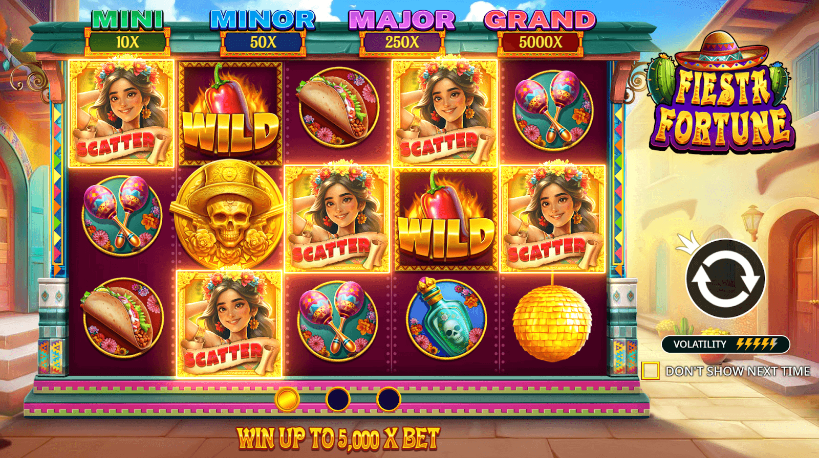 Fiesta Fortune Scatter bonus feature